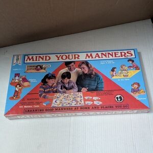 Vintage The Mind Your Manners Board Game (1987, Smethport)